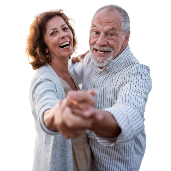 Happy Seniour Couple Dancing in Parkland, FL